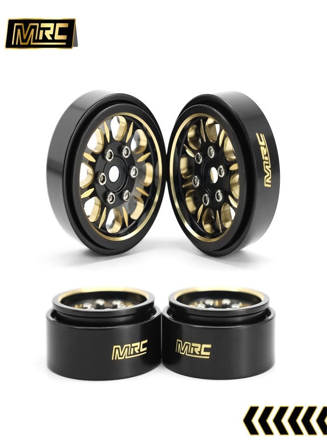 MRC Brass 1.0 beadlock Wheels (4pcs) for 1/24 SCX24 Gladiator C10 JLU 1/24 Truck-B - Image 5